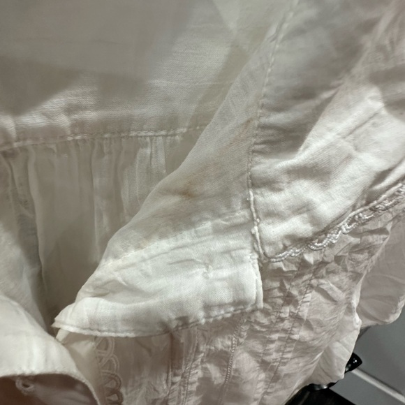 Madewell White Lace-Trimmed Blouse - Picture 4 of 5